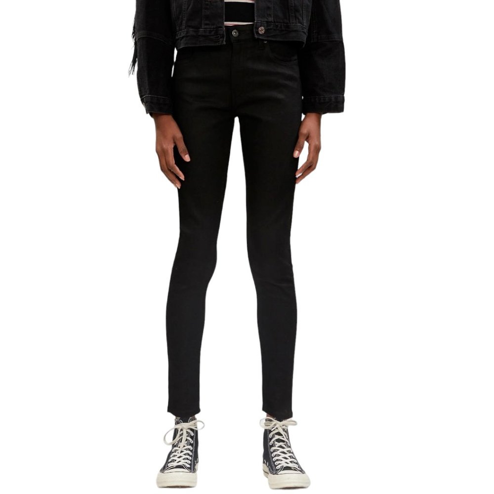 Levi's Made and Craft Black Moleskin Pins Skinny Jeans Size 30 L 34